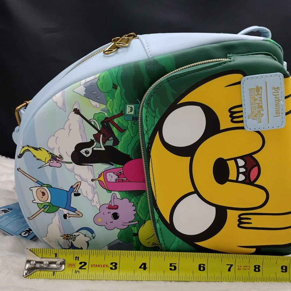 Adventure Time Loungefly Mini Backpack Jake Finn Cartoon Y2K Kawaii NWT - Picture 10 of 10
